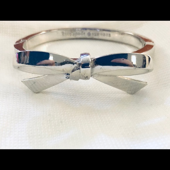 Kate Spade Silver Bow Bangle - Picture 1 of 4